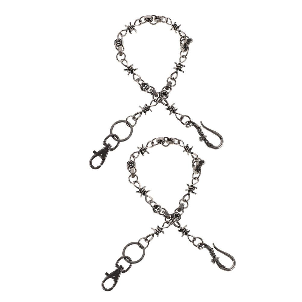 Men'S Accessories Vintage - 2Pcs Rantai Celana Pria Punk Vintage,