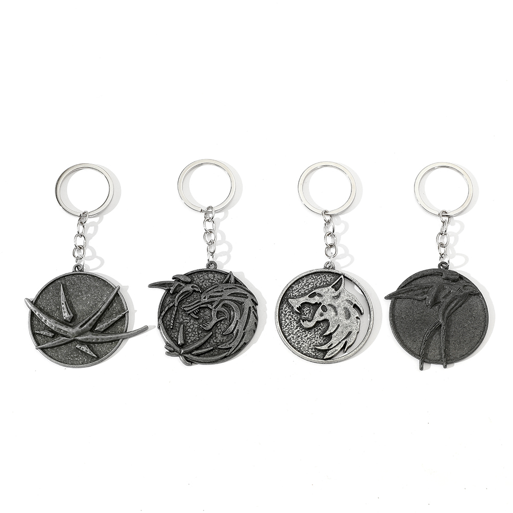 Men'S Accessories Vintage - Gantungan Kunci Kepala Serigala Vintage Geralt
