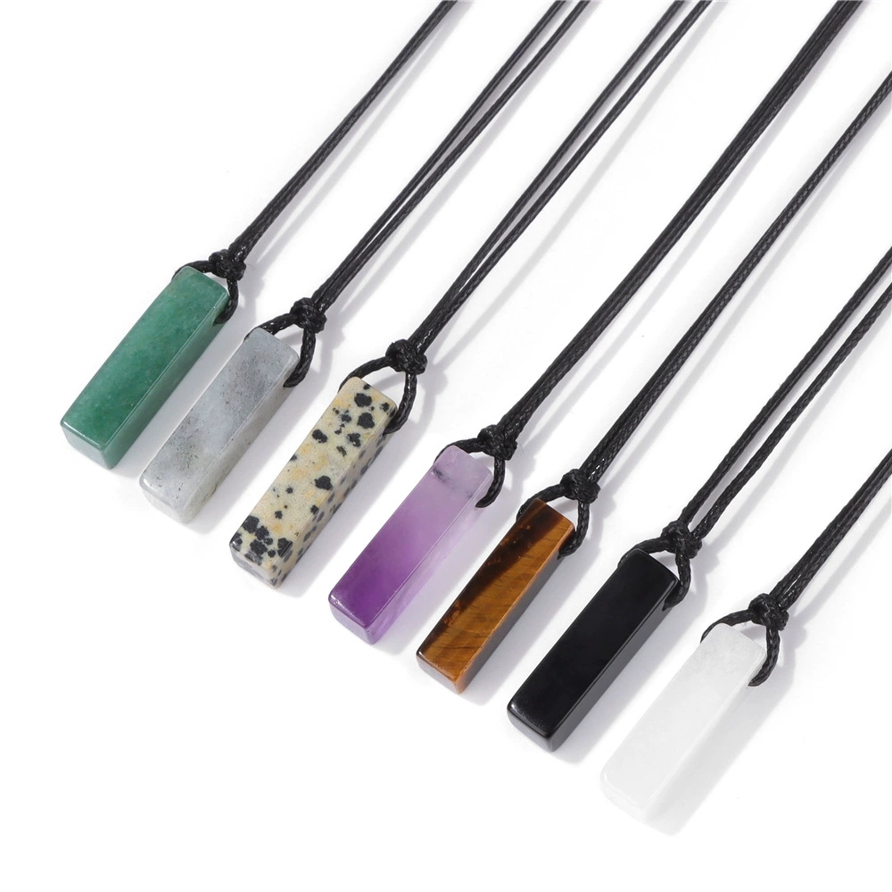 Men'S Accessories And Jewelry - Kalung Batu Alam Persegi Panjang untuk