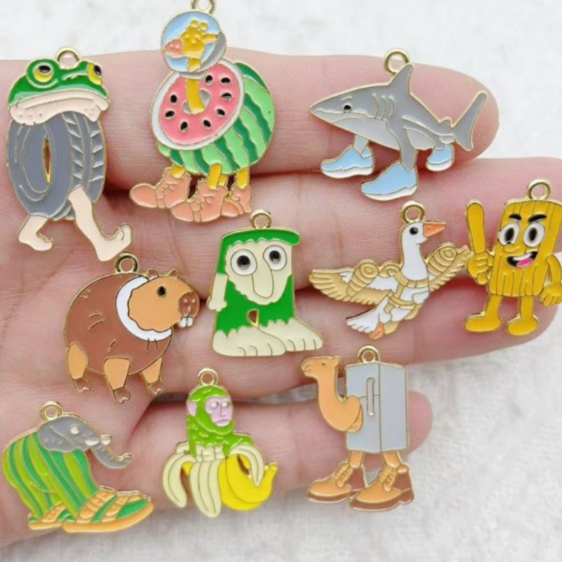 Men'S Accessories And Jewelry - 10pcs Perhiasan Kreatif dari Logam Paduan,
