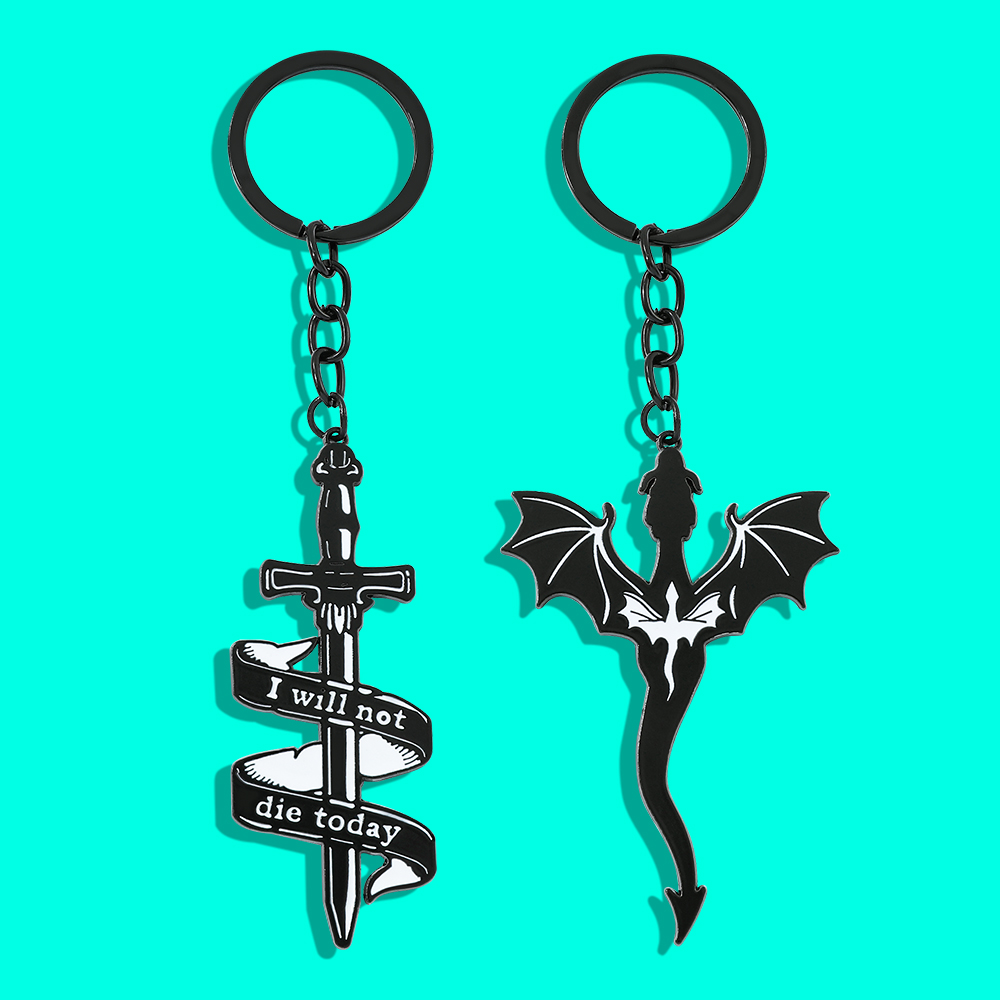 Men'S Accessories And Jewelry - Gantungan Kunci Naga Hitam Sayap Keempat