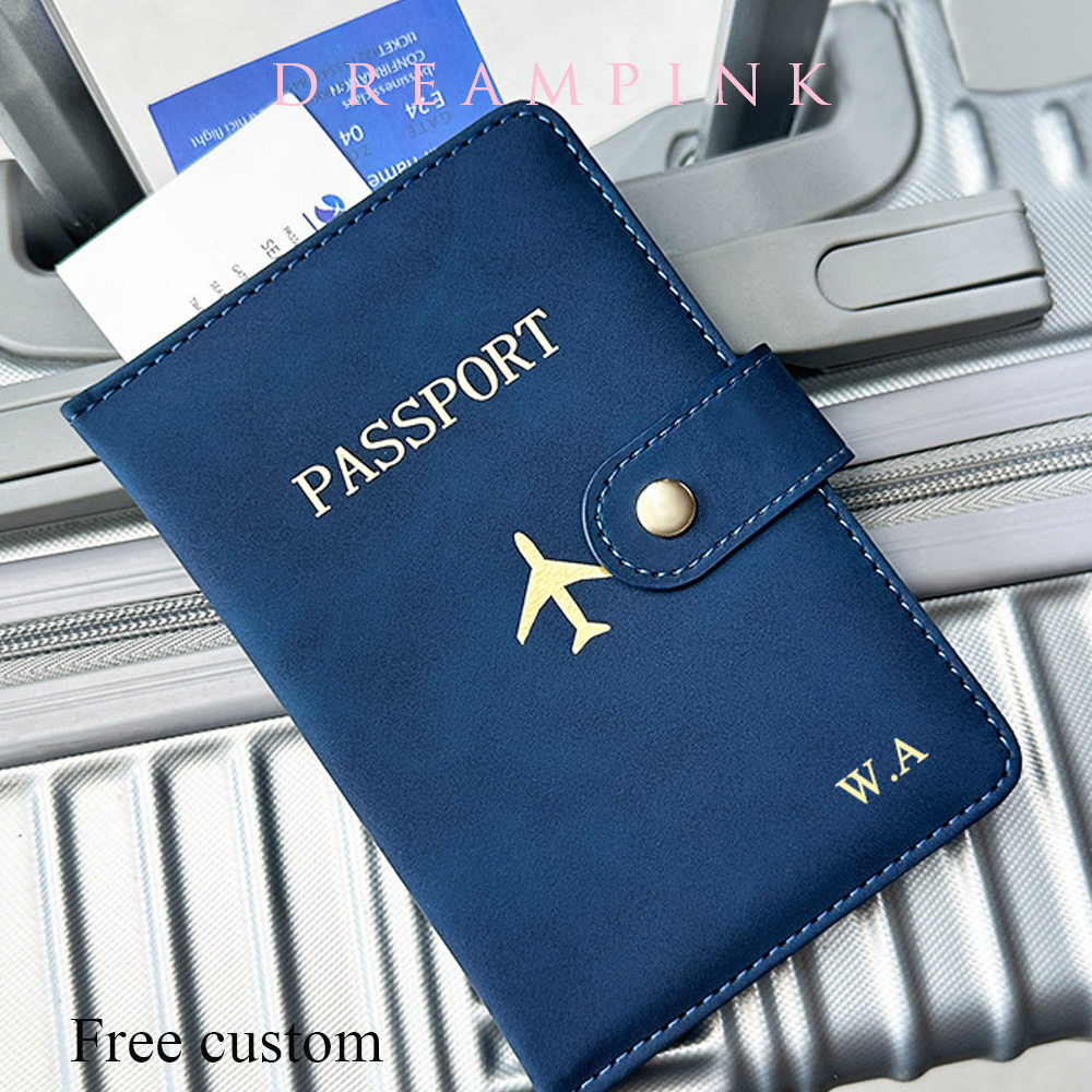 Men Accessories Name - Dompet Paspor Perjalanan Nama Personalisasi Penutup