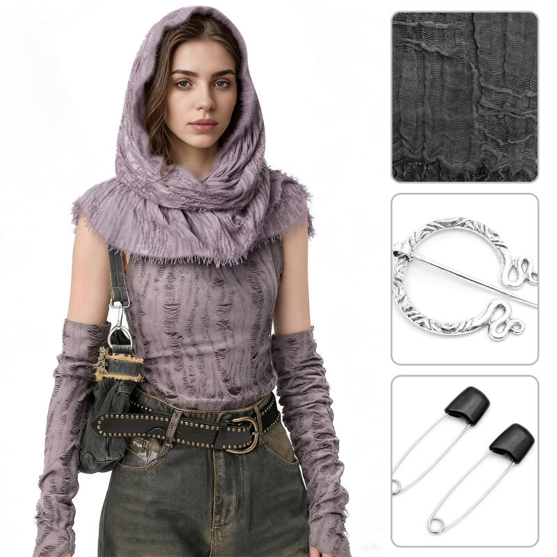 Medieval Men'S Accessories - Selendang Berkerudung Abad Pertengahan, Syal Rusak,