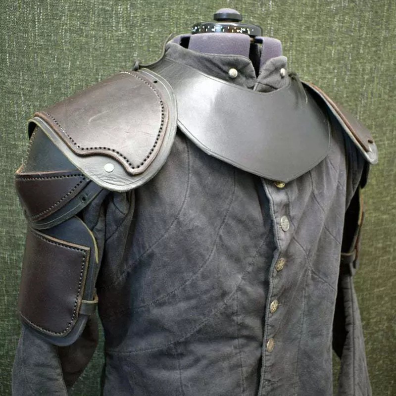 Medieval Men'S Accessories - Pelindung Bahu Ksatria Viking Abad Pertengahan,