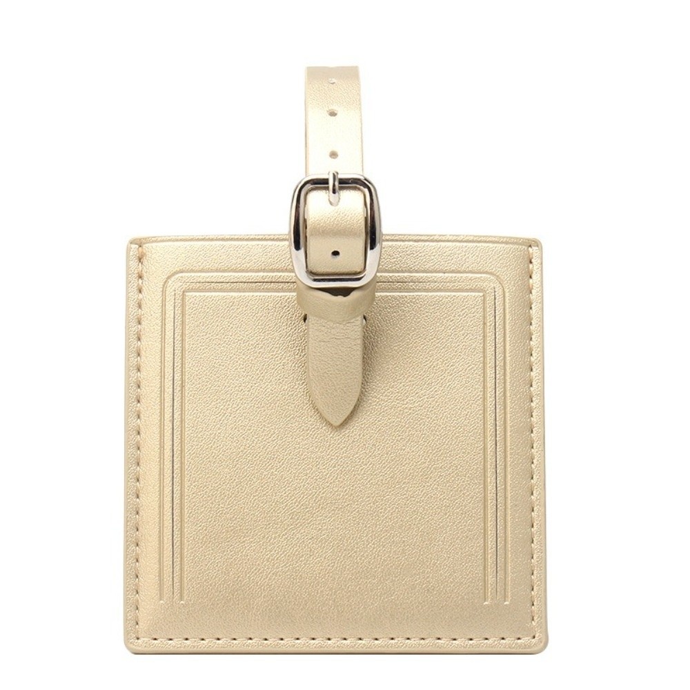 Label Bagasi Kulit Persegi den - Men Accessories Name ulasan dan harga