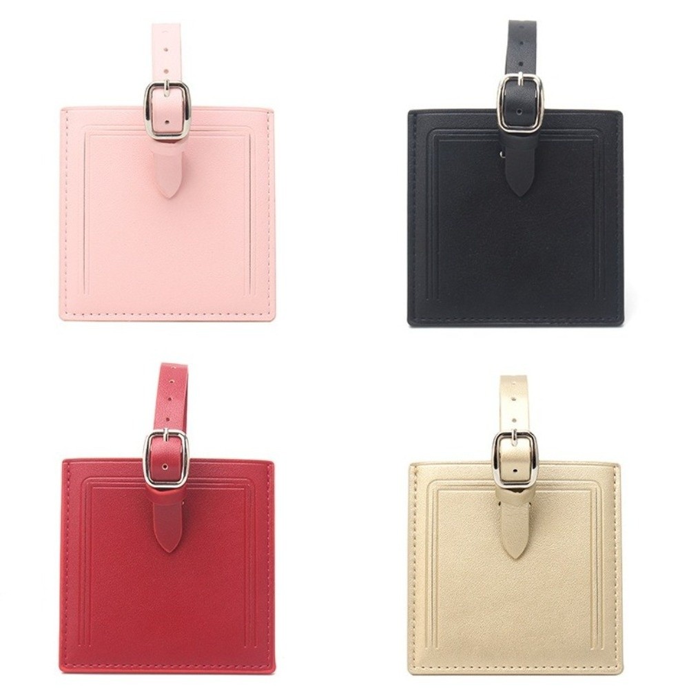 Label Bagasi Kulit Persegi den - Men Accessories Name ulasan dan harga