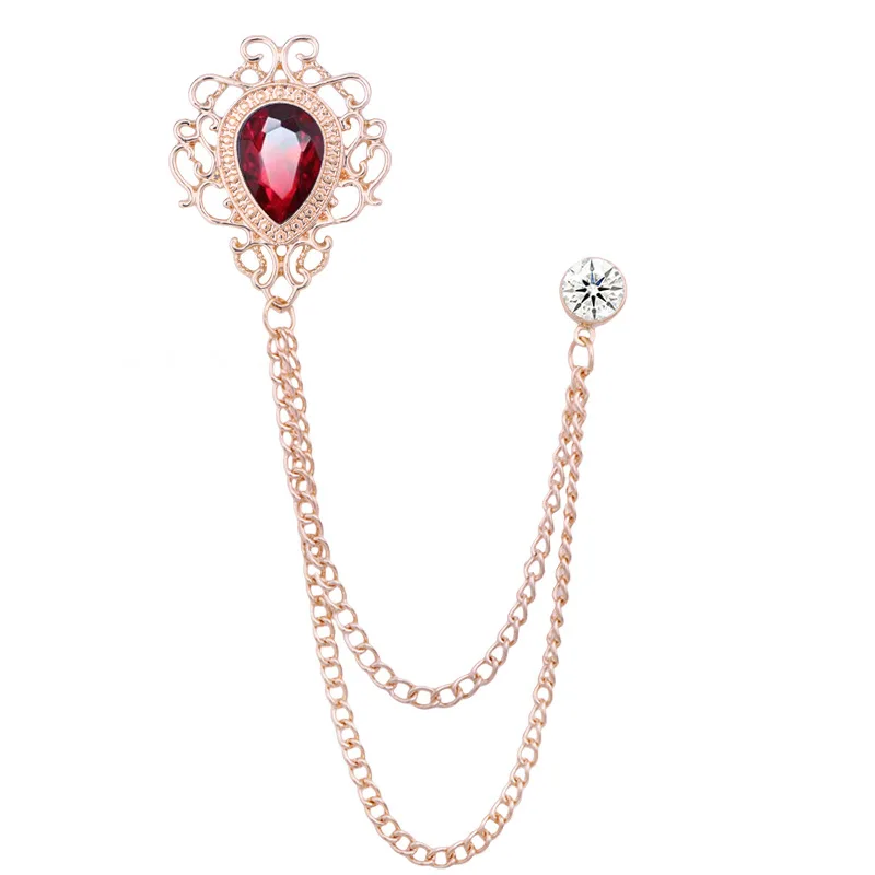 Pin Kerah Kristal Berlian Imit - Men Accessories Fashion ulasan dan harga