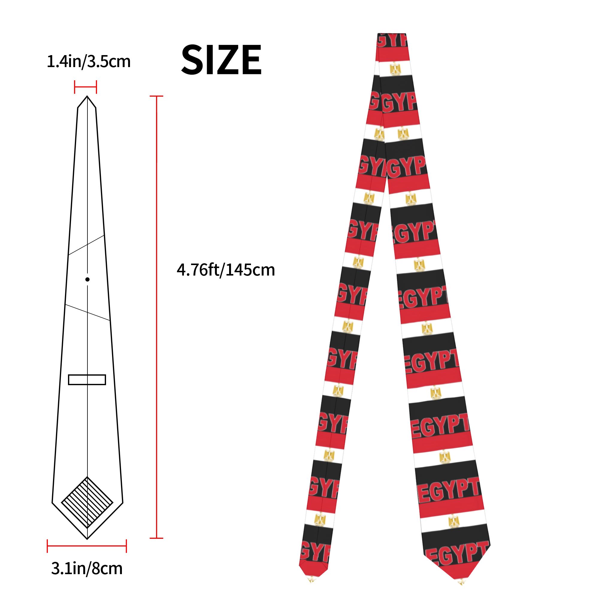 Dasi Bendera Mesir Desain Dasi - Men Accessories Egypt ulasan dan harga