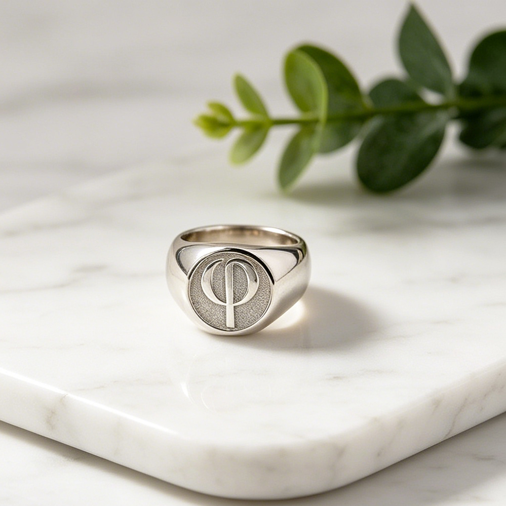 Cincin Signet Pria 15mm Custom - Signet Ring Men ulasan dan harga
