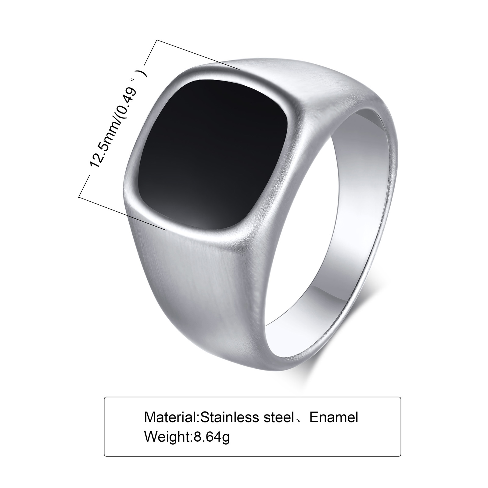 Cincin Signet Baja Tahan Karat - Signet Ring Men ulasan dan harga