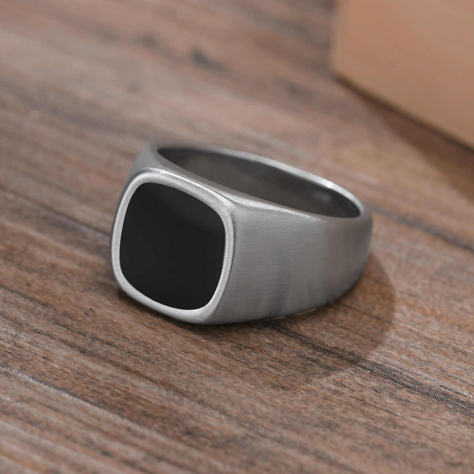 Cincin Signet Baja Tahan Karat - Signet Ring Men ulasan dan harga