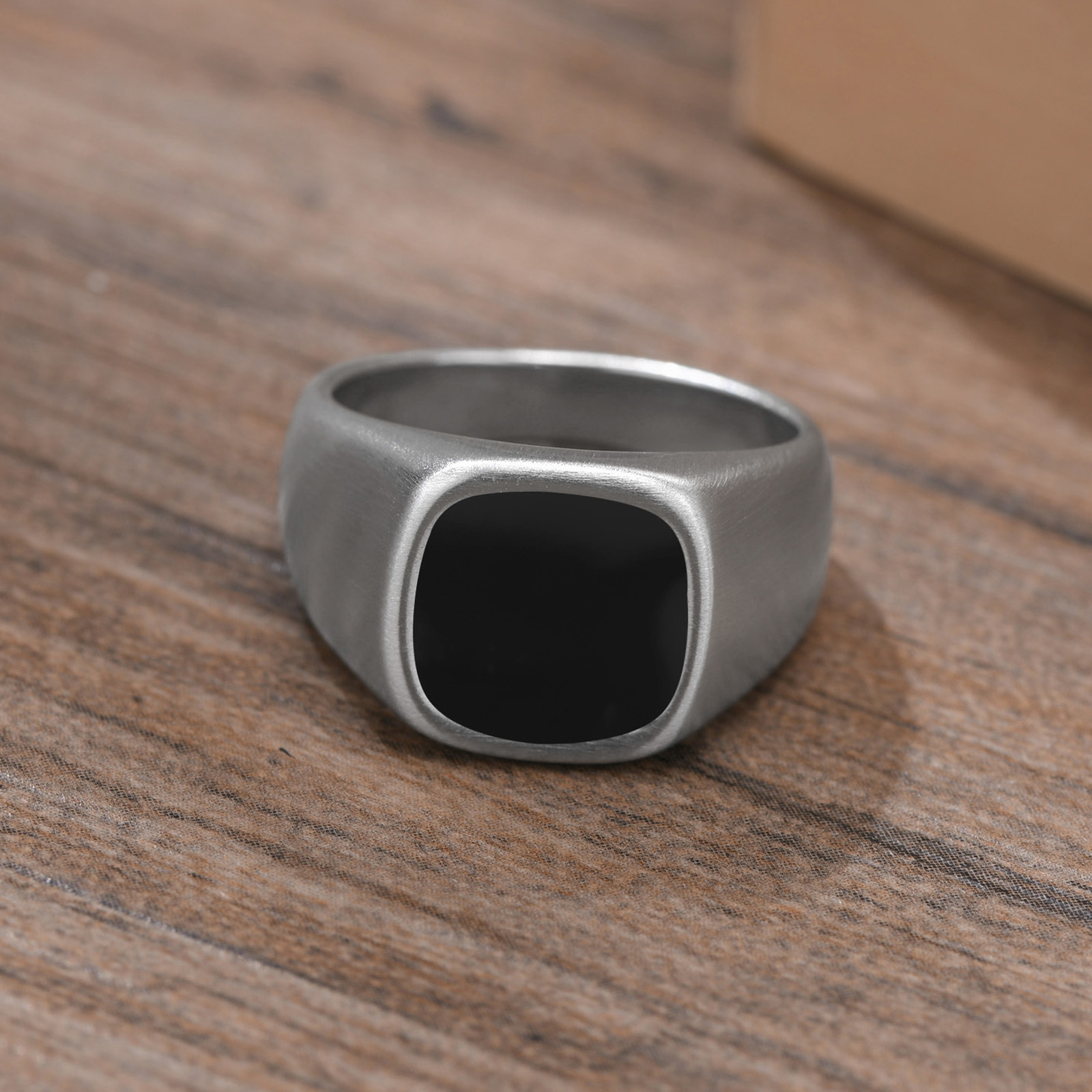 Cincin Signet Baja Tahan Karat - Signet Ring Men ulasan dan harga