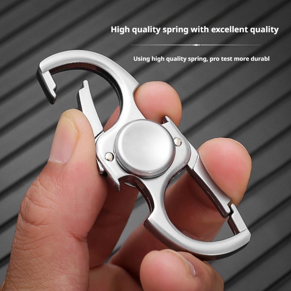 Carabiner Fidget Spinner Logam - Keychain Multi Tool ulasan dan harga