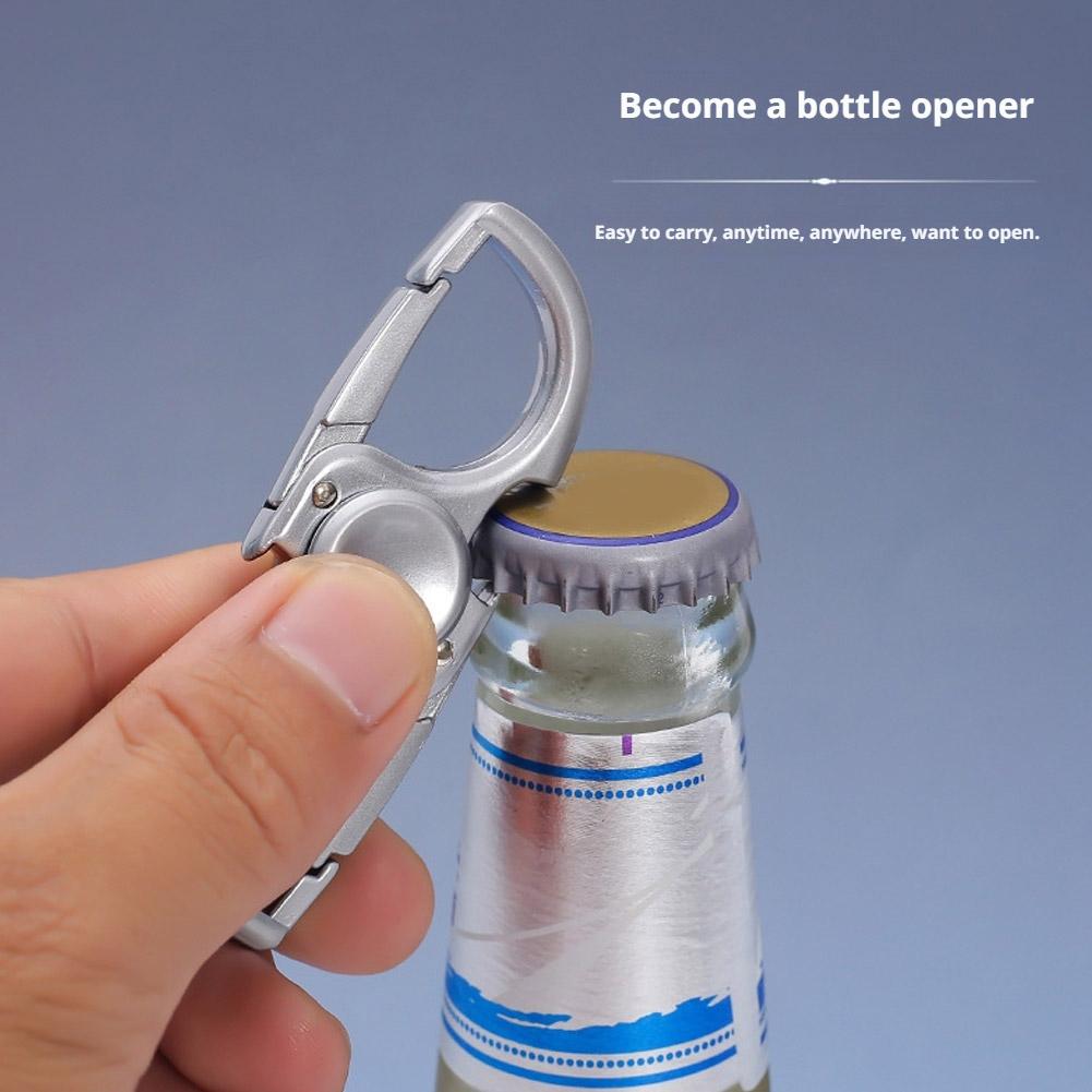 Carabiner Fidget Spinner Logam - Keychain Multi Tool ulasan dan harga
