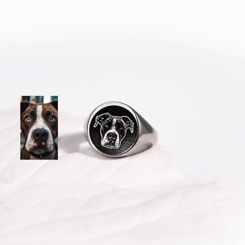 Cincin Stempel Foto Ukiran Kus - Signet Ring Men ulasan dan harga