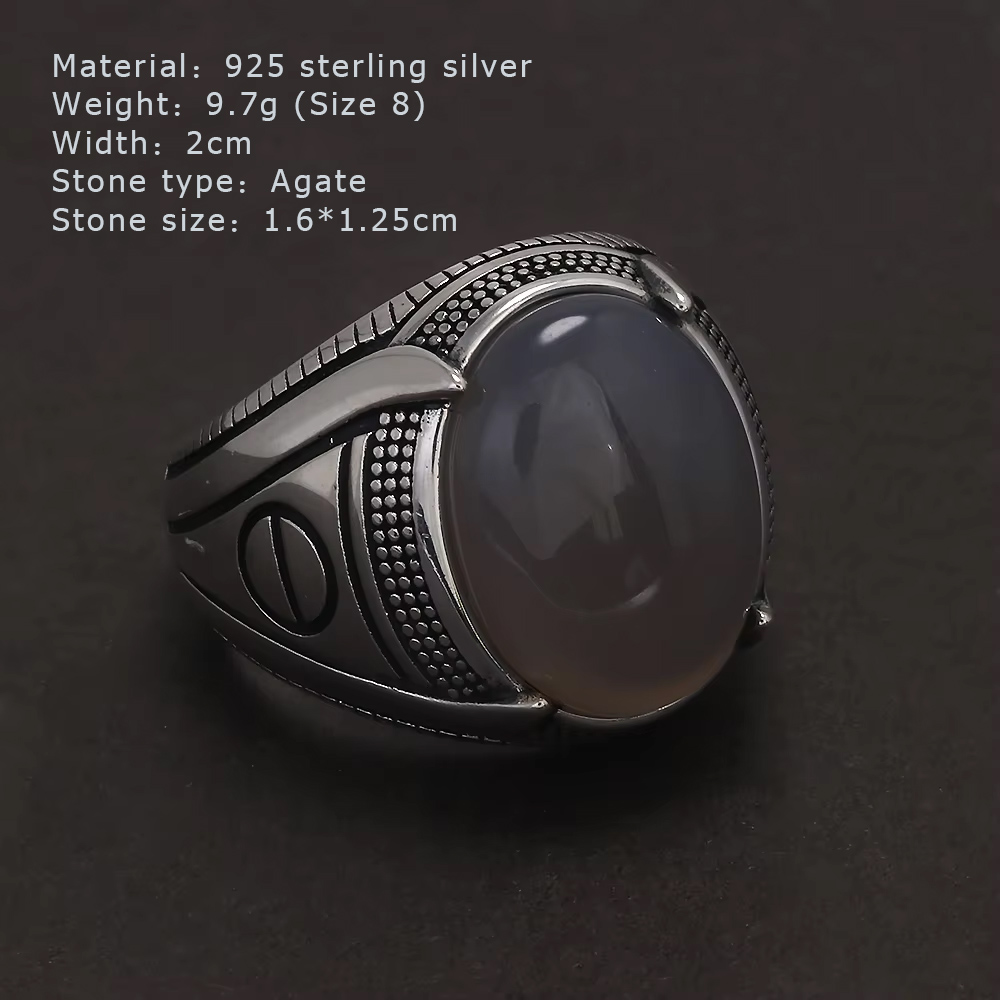 Cincin Stempel Batu Akik Perak - Signet Ring Men ulasan dan harga