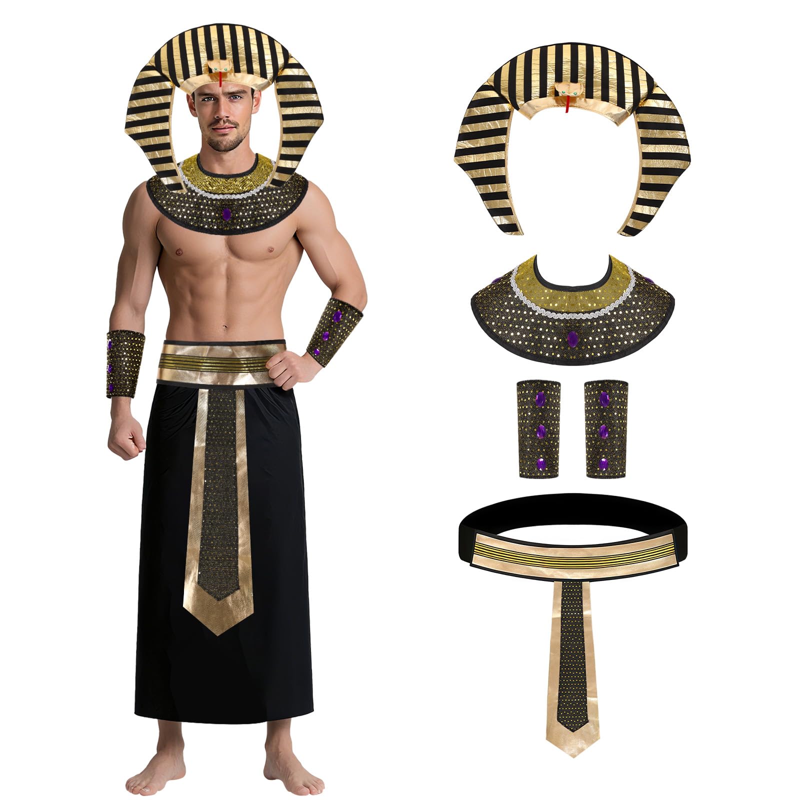 Aksesoris Kostum Cleopatra Mes - Men Accessories Egypt ulasan dan harga