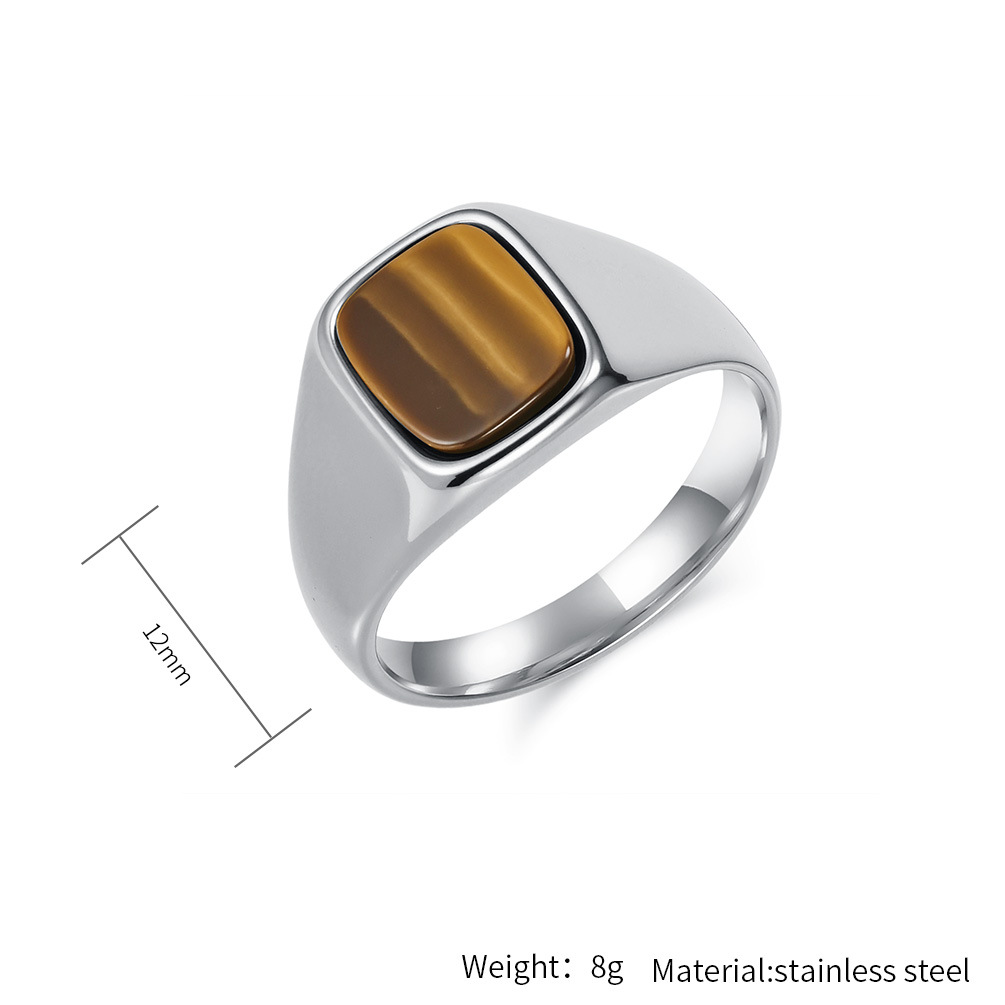 Cincin Signet Batu Mata Harima - Signet Ring Men ulasan dan harga