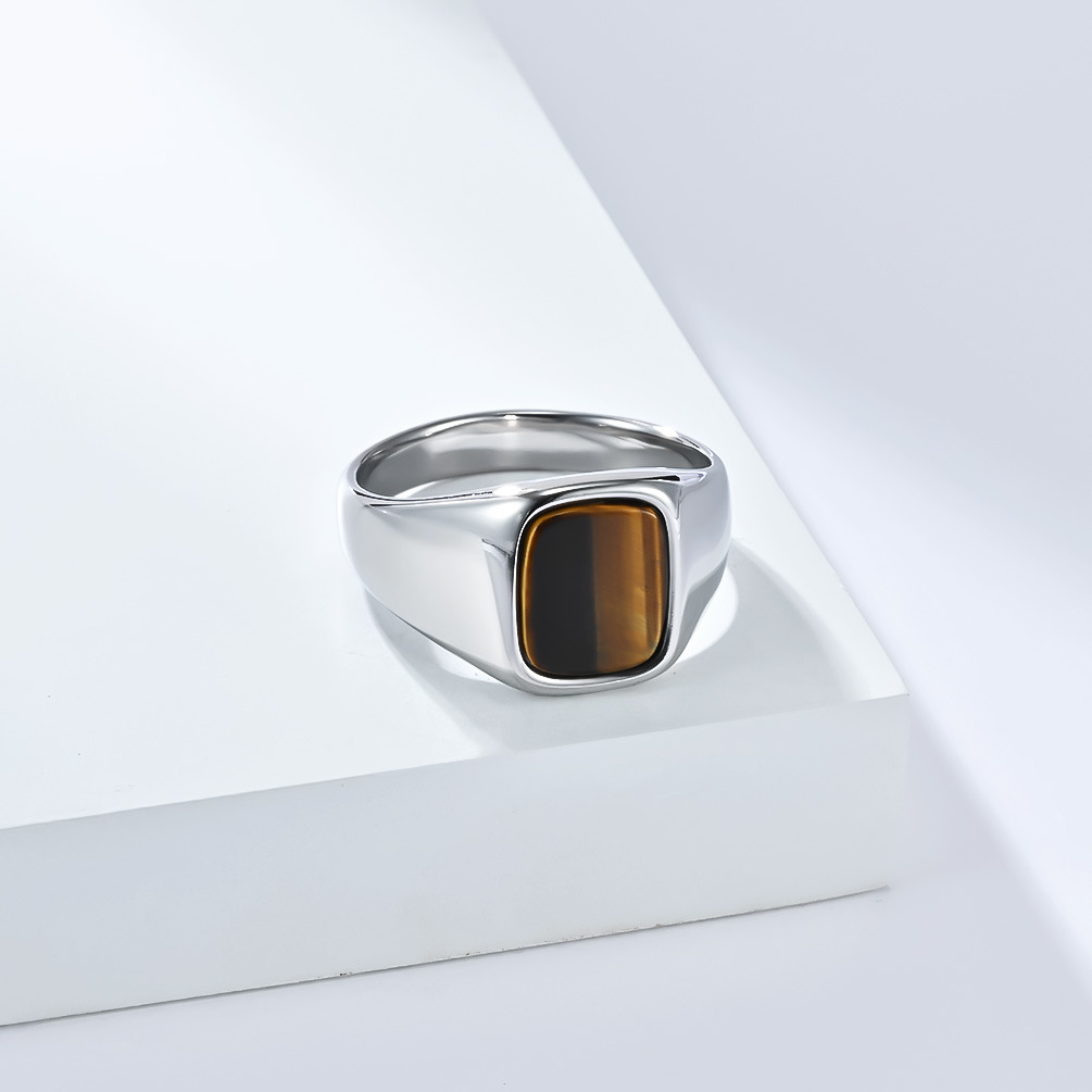 Cincin Signet Batu Mata Harima - Signet Ring Men ulasan dan harga