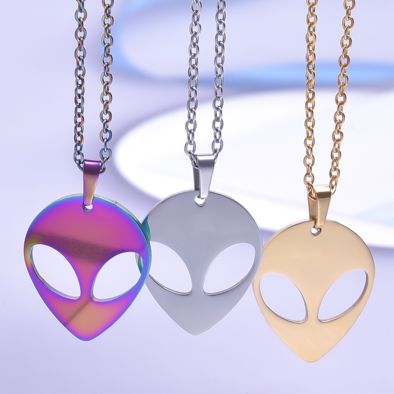 Baru Alien Liontin Rantai Lehe - Men Accessories Neck Chain ulasan dan harga
