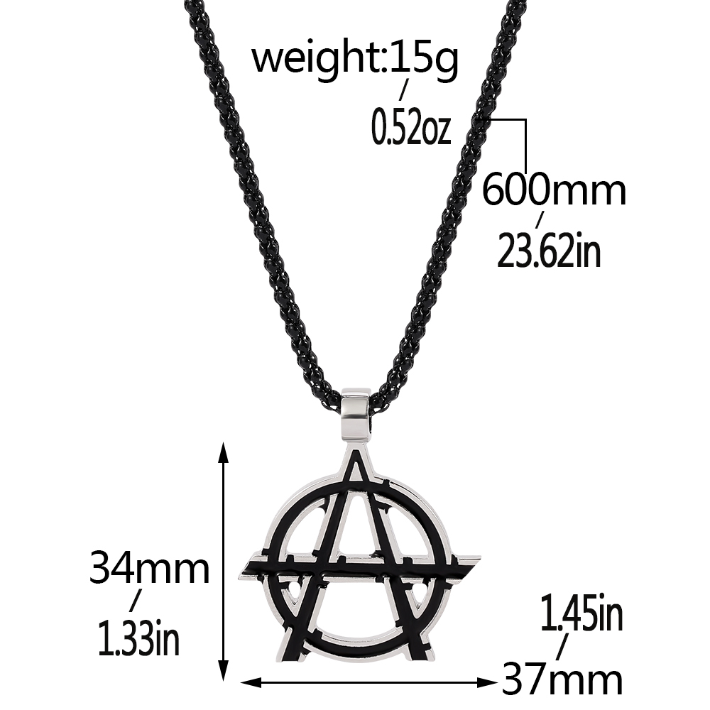 Kalung Logo Huruf A Simbol Fil - Men'S Accessories Vintage ulasan dan harga