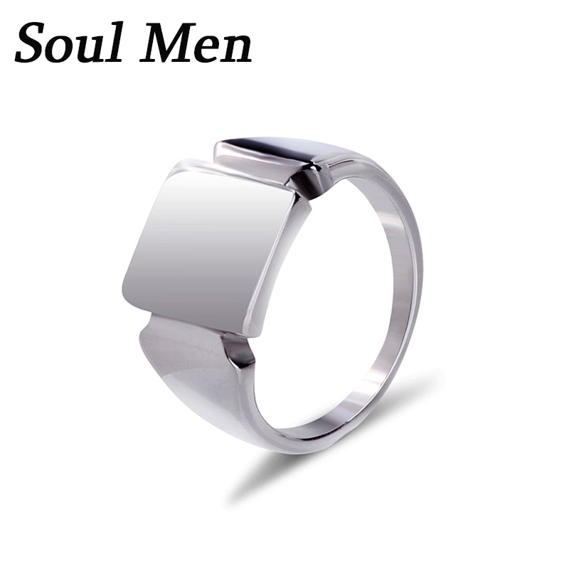 Soul Cincin Baja Titanium Pria - Signet Ring Men ulasan dan harga