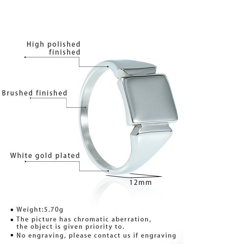 Soul Cincin Baja Titanium Pria - Signet Ring Men ulasan dan harga