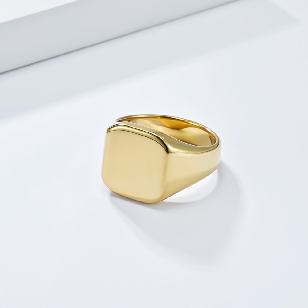 Cincin Tungsten Carbide Perseg - Signet Ring Men ulasan dan harga