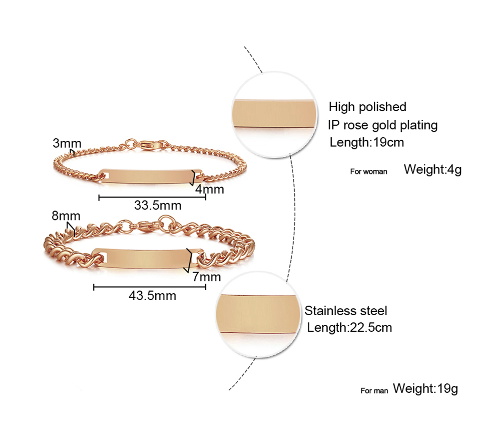 Plat Id Tag Bar Gelang Kuba Li - Men Accessories Name ulasan dan harga