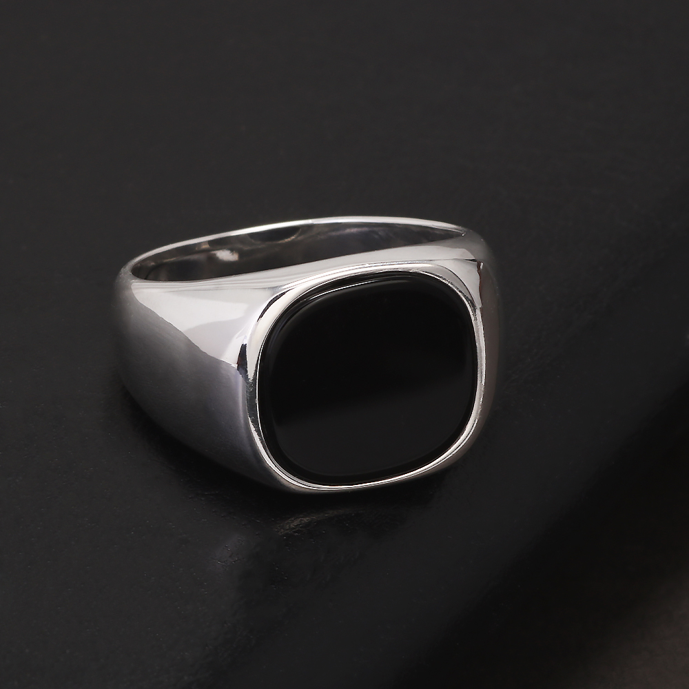 S925 Perak Murni Cincin Stempe - Men'S Accessories Rings ulasan dan harga