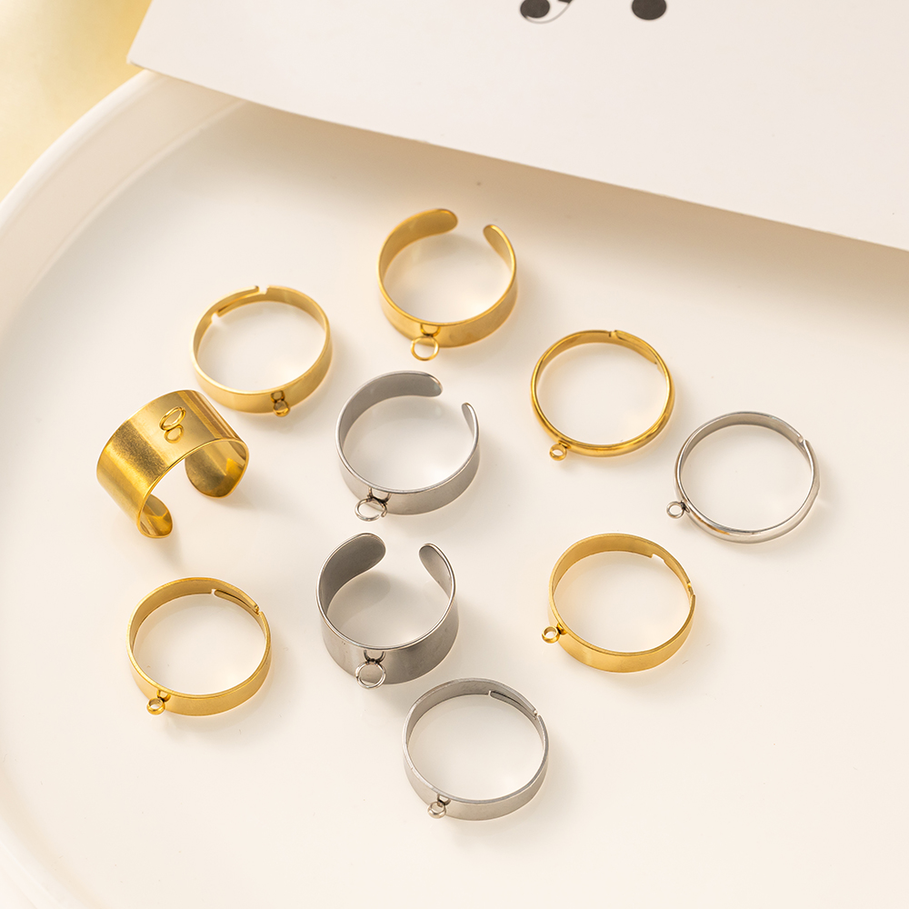 5 Buah/Lot Dasar Cincin Terbuk - Men'S Accessories Rings ulasan dan harga